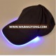 Customized Embroidery Fashing Sports Led Cap Hat / Led Light Up Baseball Cap Hat