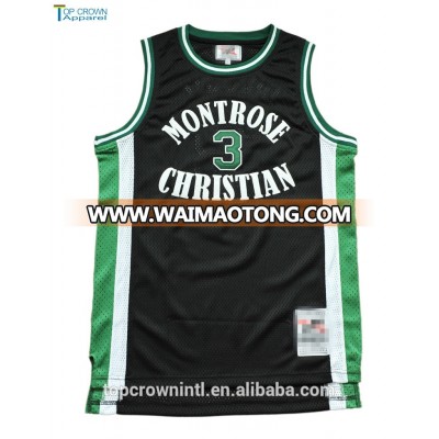 BK68 Custom Basketball Jersey Pattern With Logo Tackle Twill