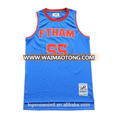 BK60 Wholesale Blank Blue Basketball Jersey Uniform Design Basketball Jersey