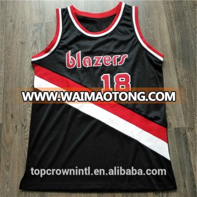 BK73 Custom Black Blazers Basketball Jerseys