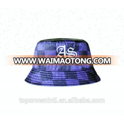 U28 Outdoor Reversible Checked Fishing Bucket Hat