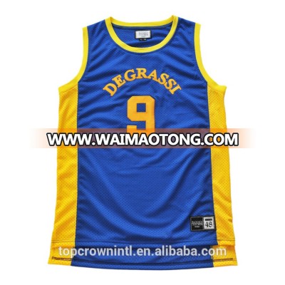 BJ12 Custom Team Sports Logo Tackle Twill Basketball Jersey