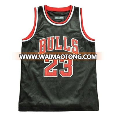 BK80 High Quality Black Bull Basketball Jersey