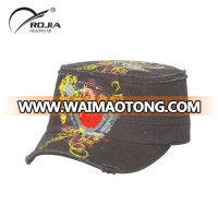 Custom Military Leather Hats Army Cap